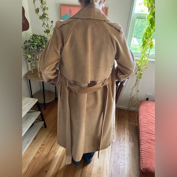 COS Beige Corduroy Trench Coat - Women’s Jackets & Coats - Picture 5 of 9